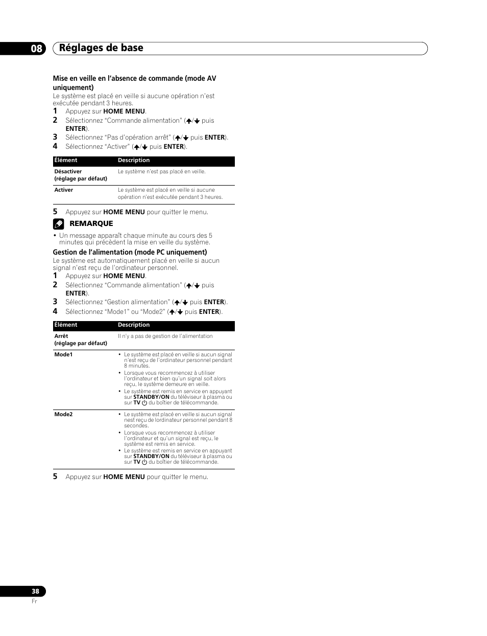 Réglages de base 08 | Pioneer PDP-507XD User Manual | Page 110 / 219