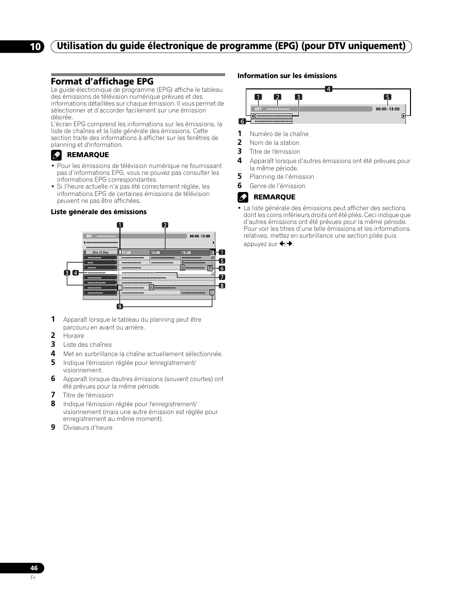 Format d’affichage epg | Pioneer PDP-507XD User Manual | Page 118 / 219