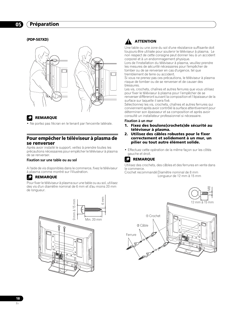 Préparation 05 | Pioneer PDP-507XD User Manual | Page 90 / 219