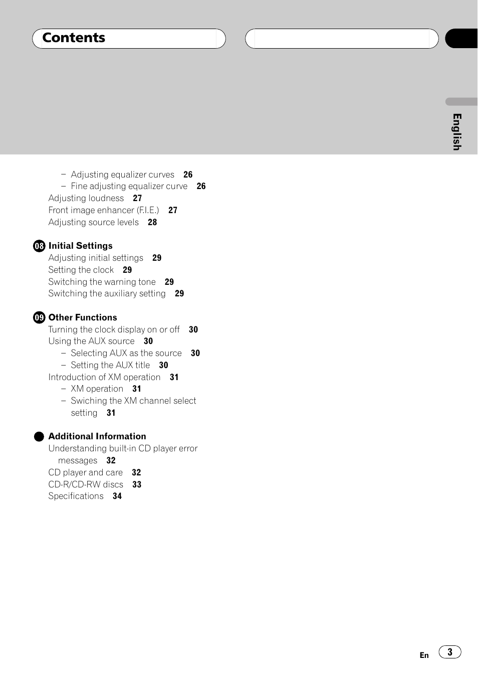 Pioneer DEH-P250 User Manual | Page 3 / 104