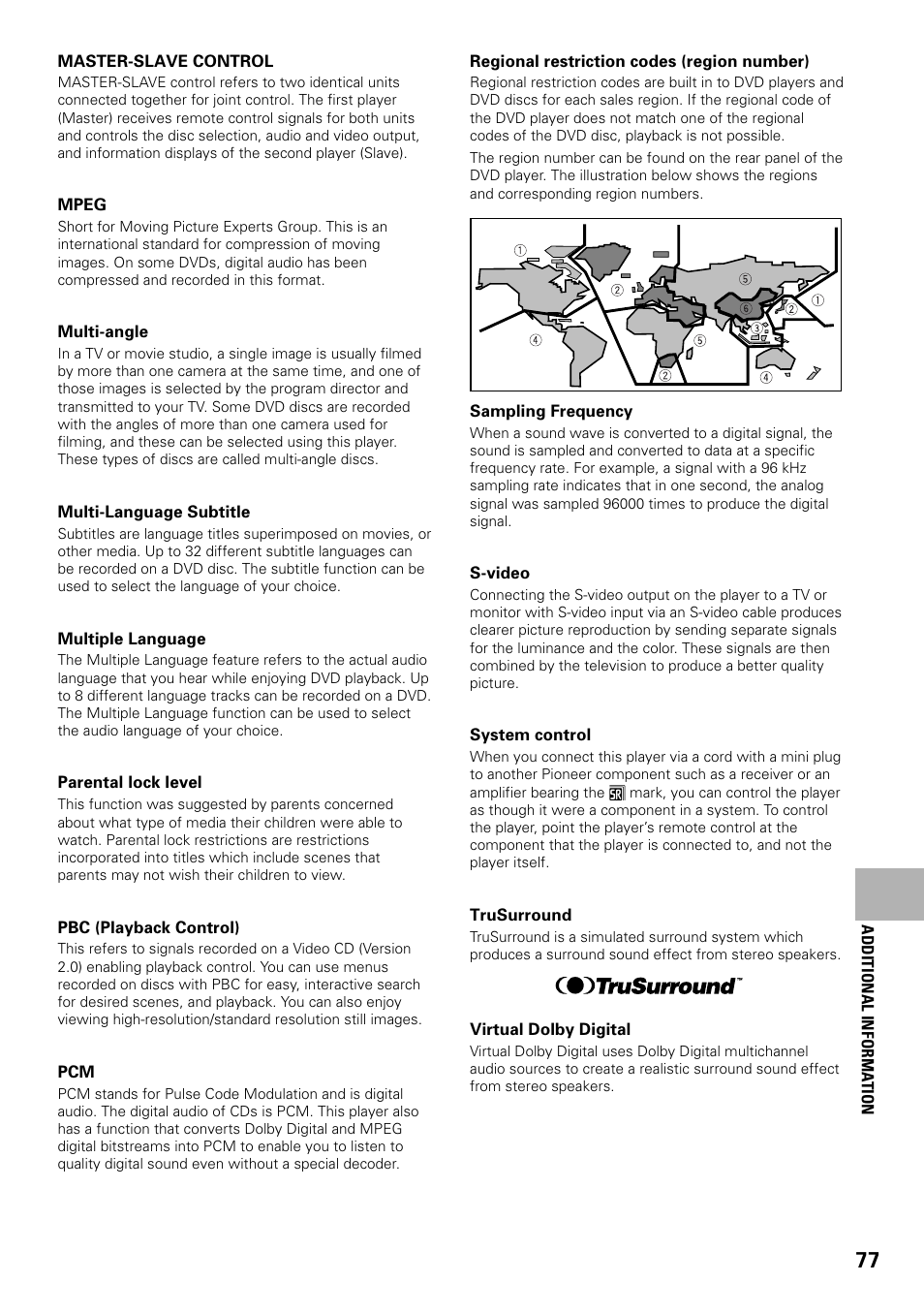 Pioneer DV-F727 User Manual | Page 77 / 80