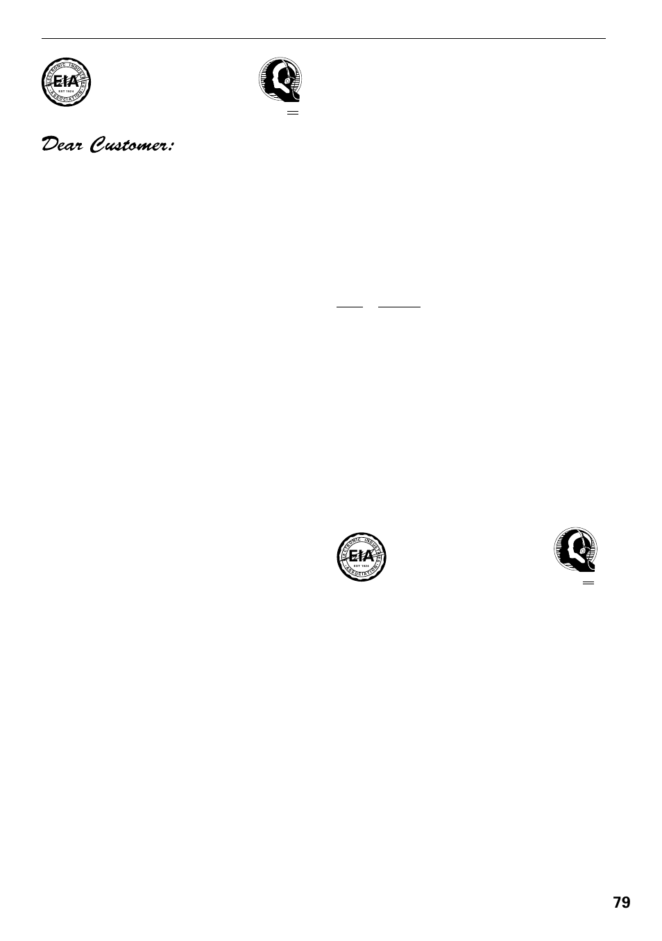 We want you listening for a lifetime | Pioneer DV-F727 User Manual | Page 79 / 80