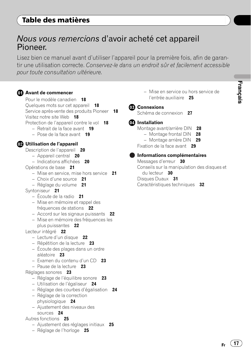 Pioneer DEH-11E User Manual | Page 17 / 49