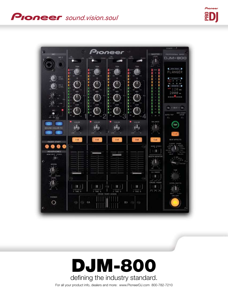 Pioneer DJM-800 User Manual | 2 pages