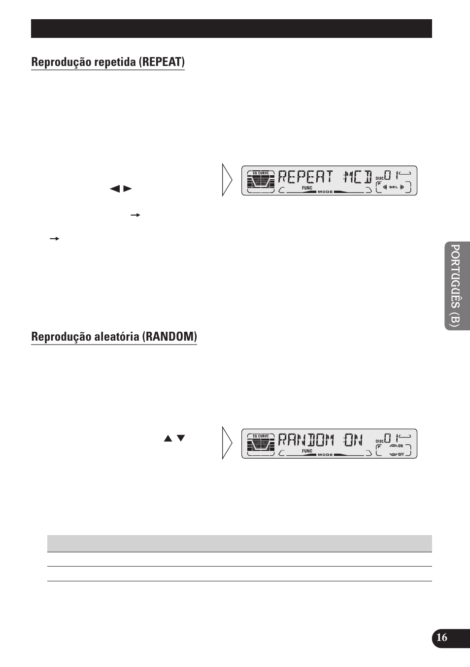 Utilização de multi-cd players, Reprodução repetida (repeat), Reprodução aleatória (random) | Pioneer DEH-P3150 User Manual | Page 93 / 116