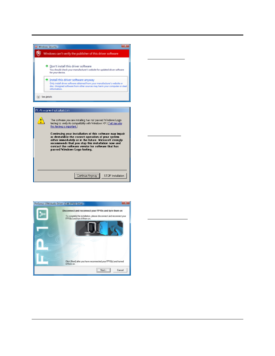 Operation | Presonus Audio electronic FP10 User Manual | Page 10 / 30