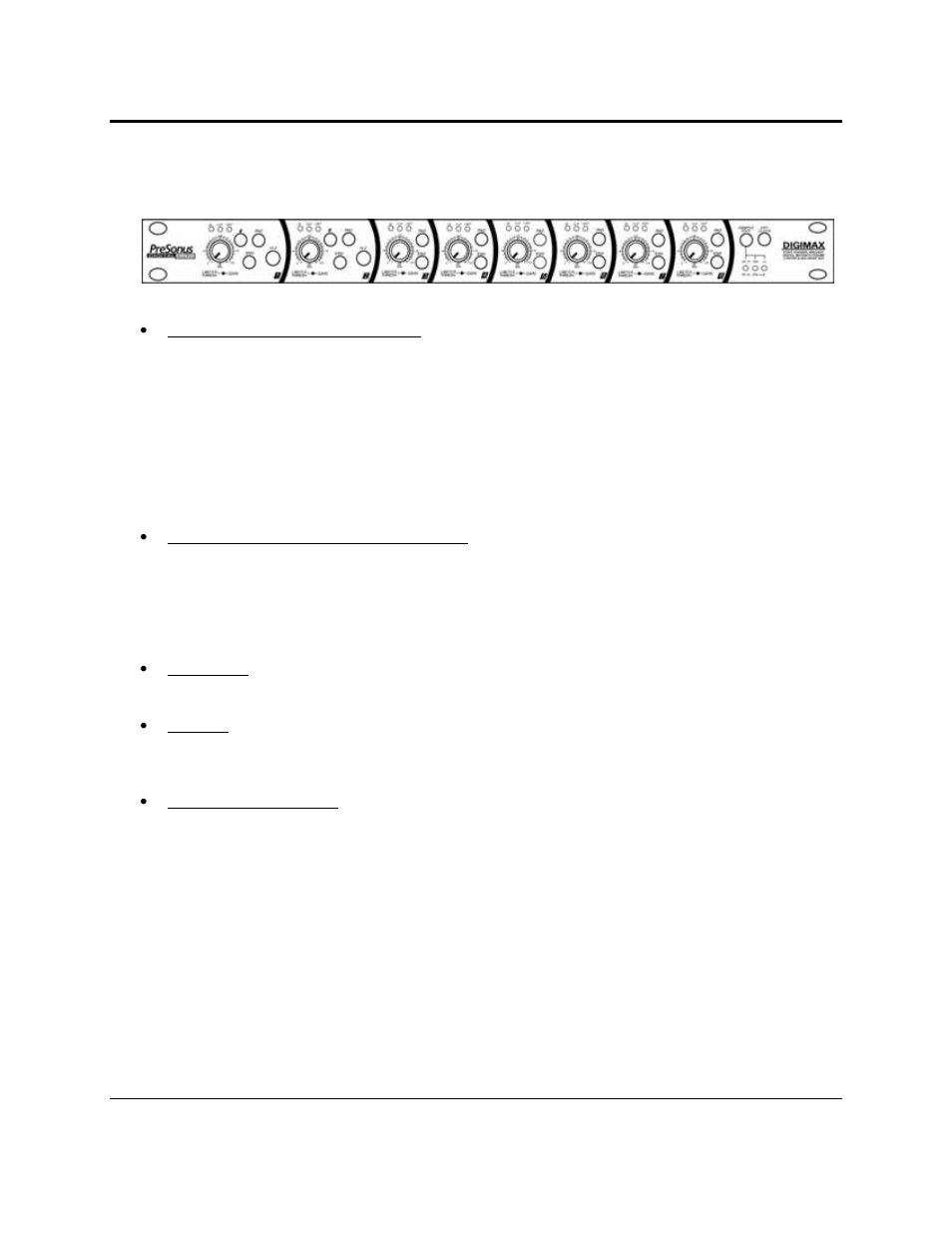 Controls & connections, 1 front panel layout | PreSonus DigiMax 96k User Manual | Page 8 / 22