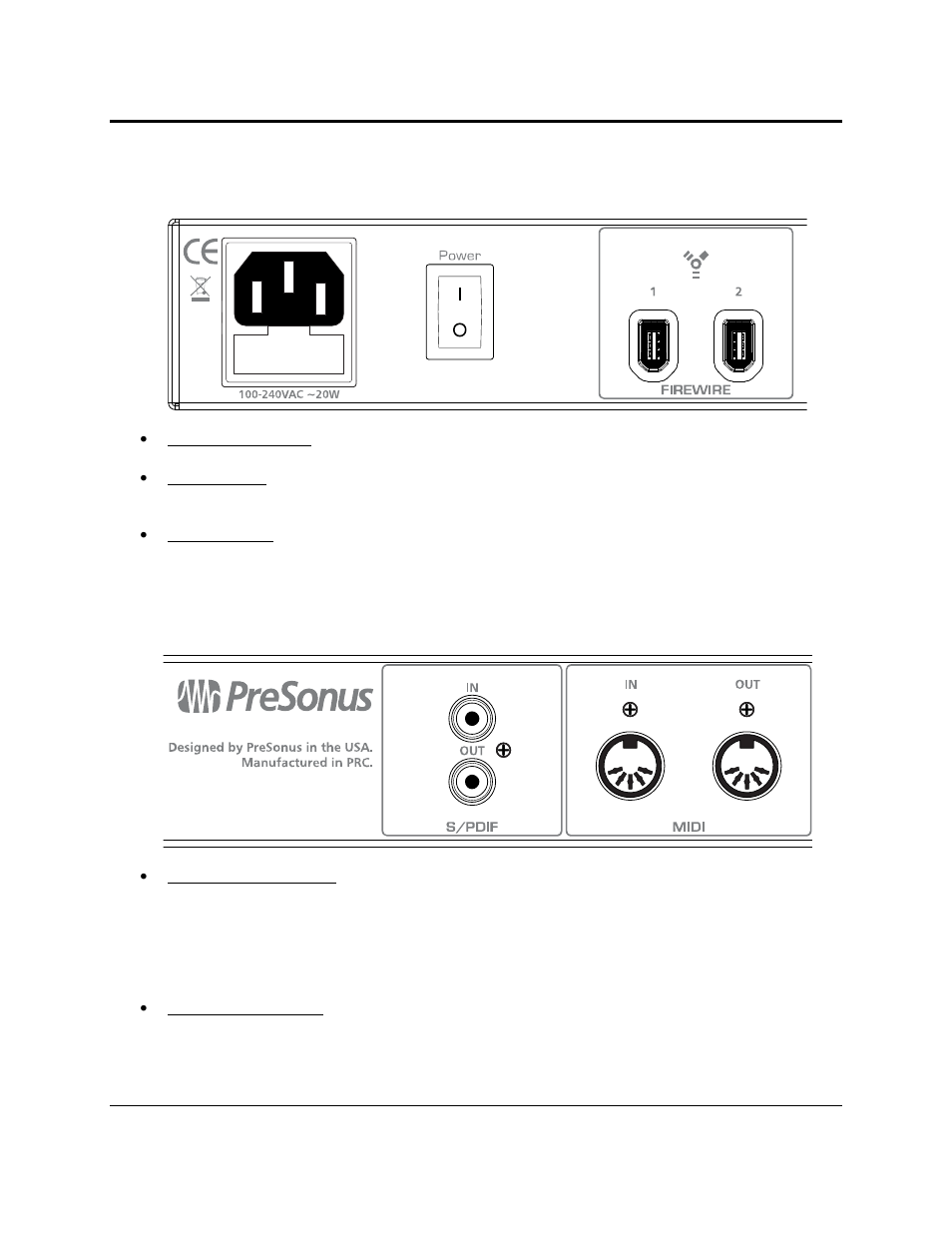 Controls and connections, 3 back panel layout | Presonus Audio electronic Microphone Preamplifier User Manual | Page 26 / 30