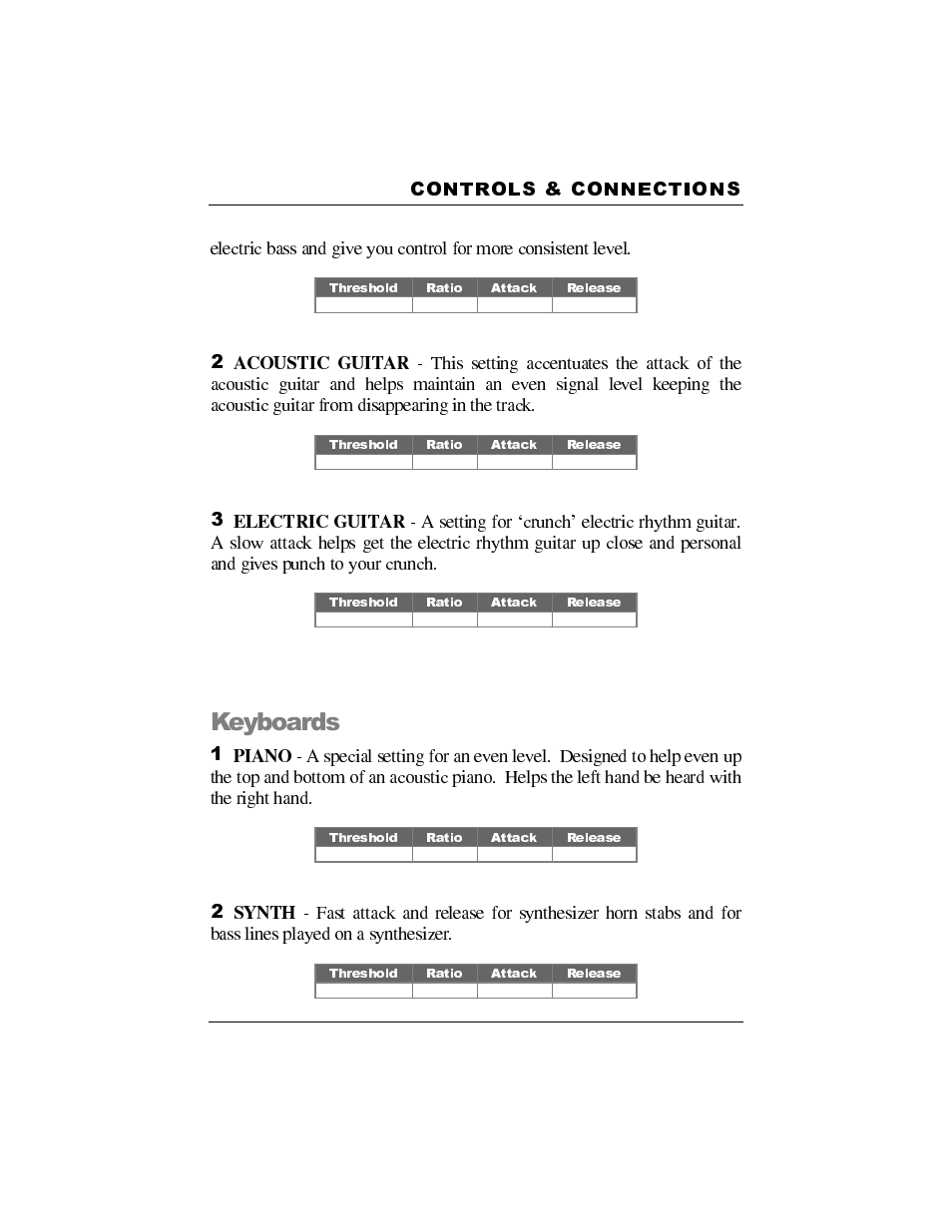 Keyboards, Controls & connections | Presonus Audio electronic Smart Compressor User Manual | Page 16 / 25