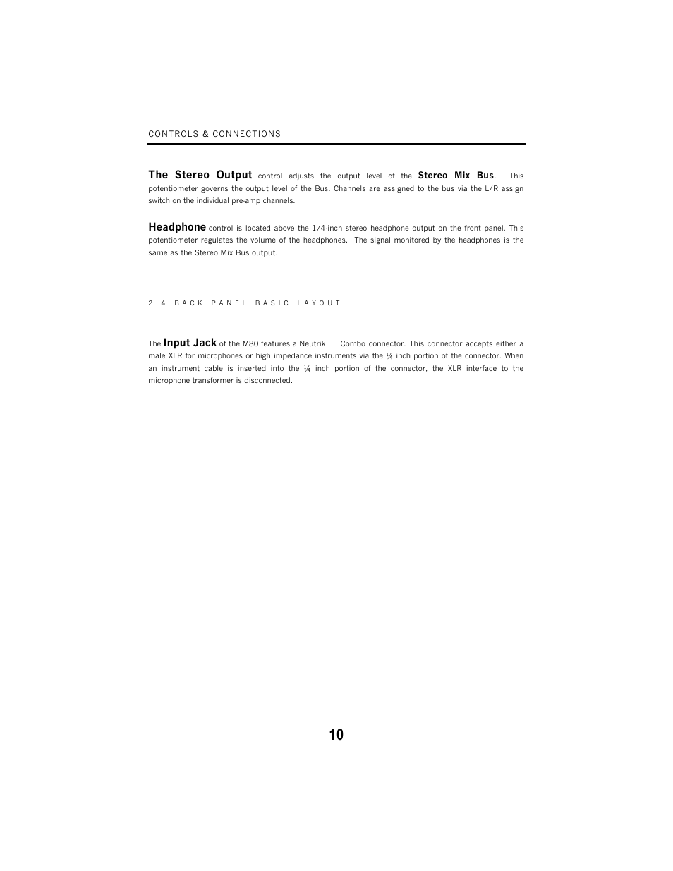 PreSonus M80 User Manual | Page 12 / 18