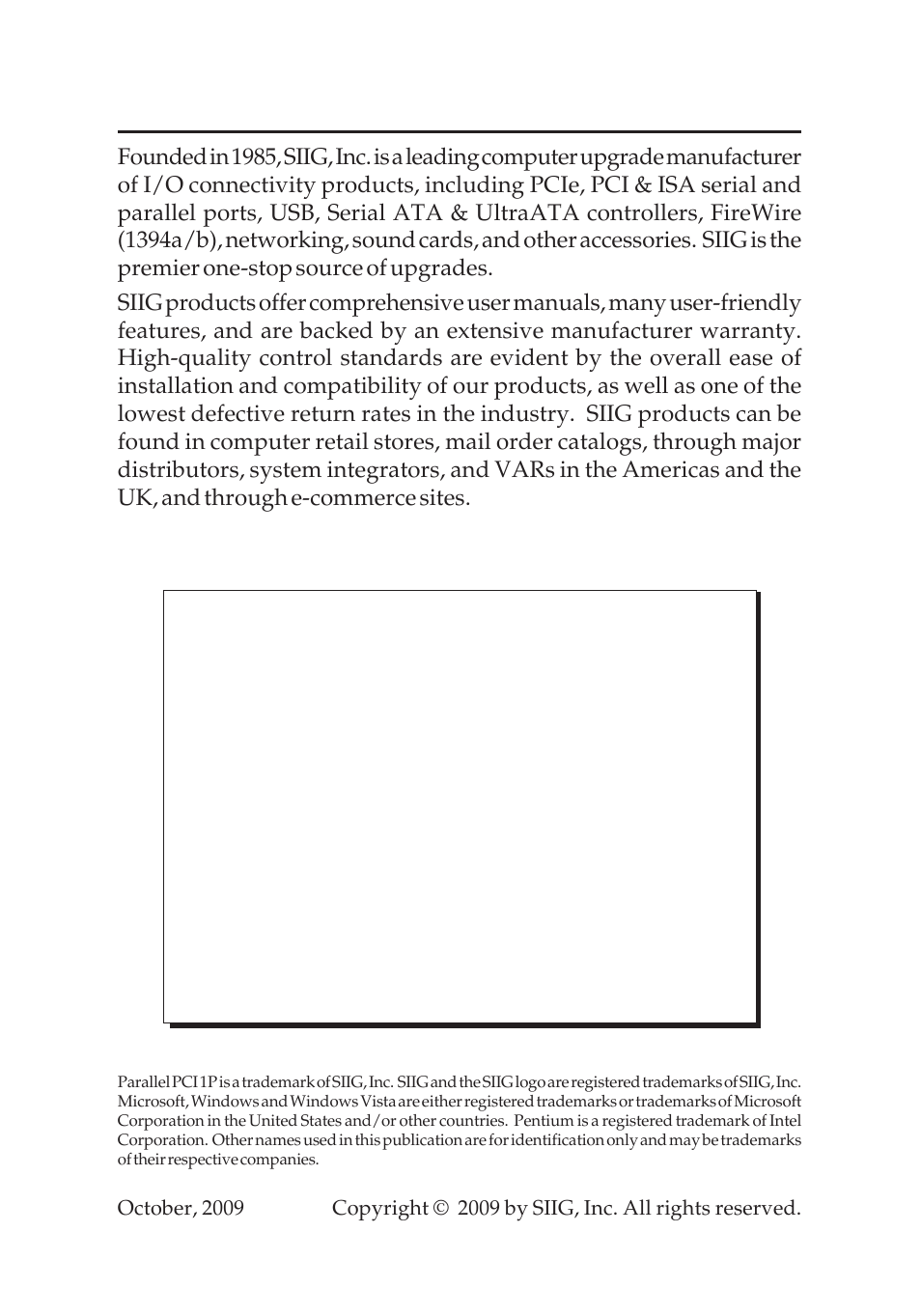 About siig, inc | Parallels AFICIO C3535 User Manual | Page 12 / 12