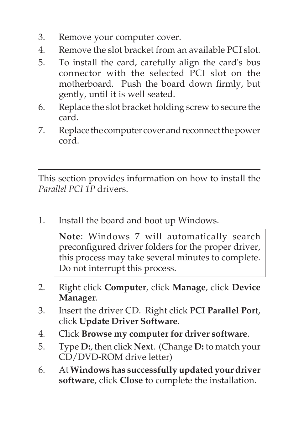 Driver installation | Parallels AFICIO C3535 User Manual | Page 3 / 12