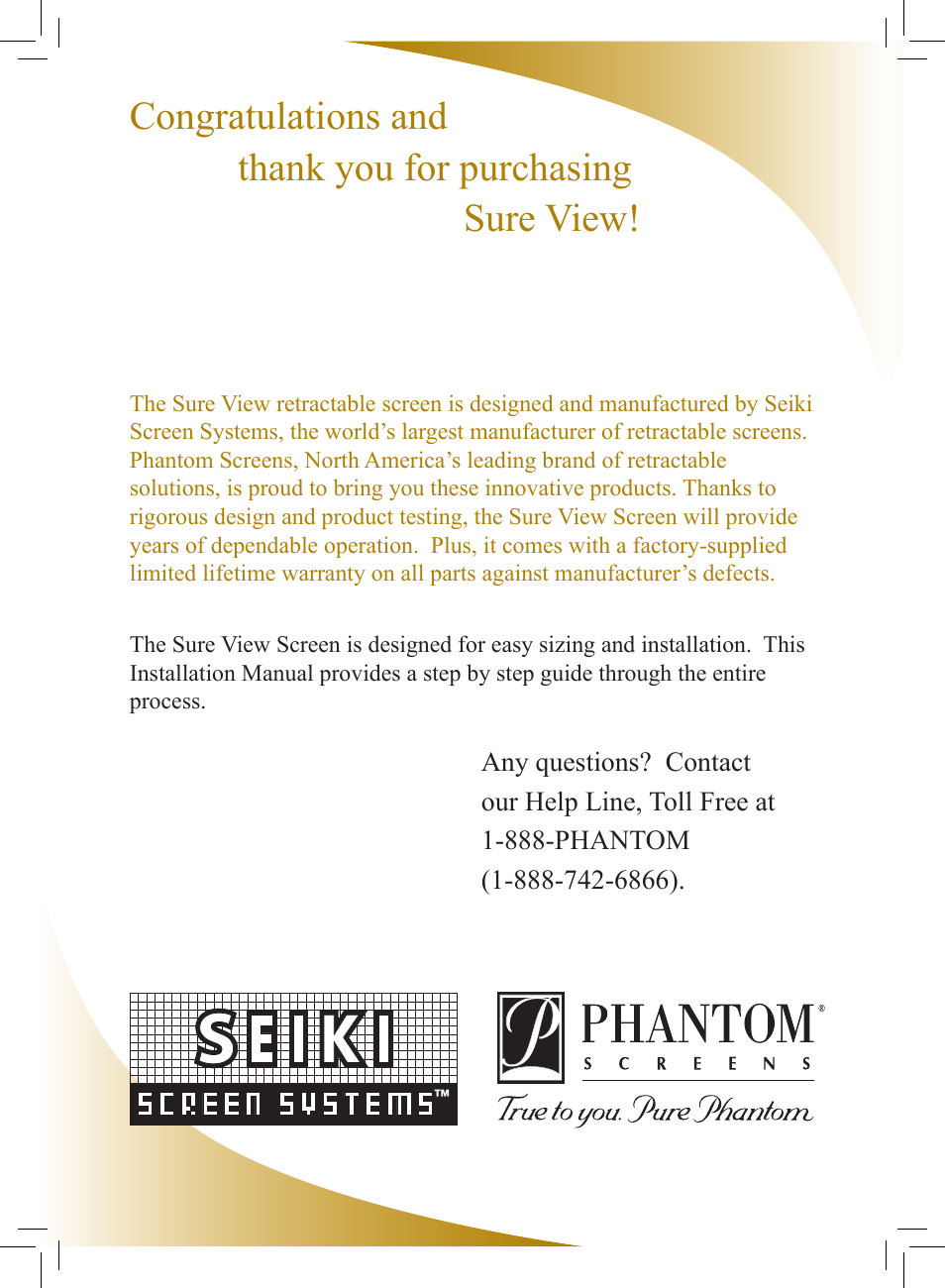 Phantom Tech Sure View SU0508L User Manual | Page 2 / 20