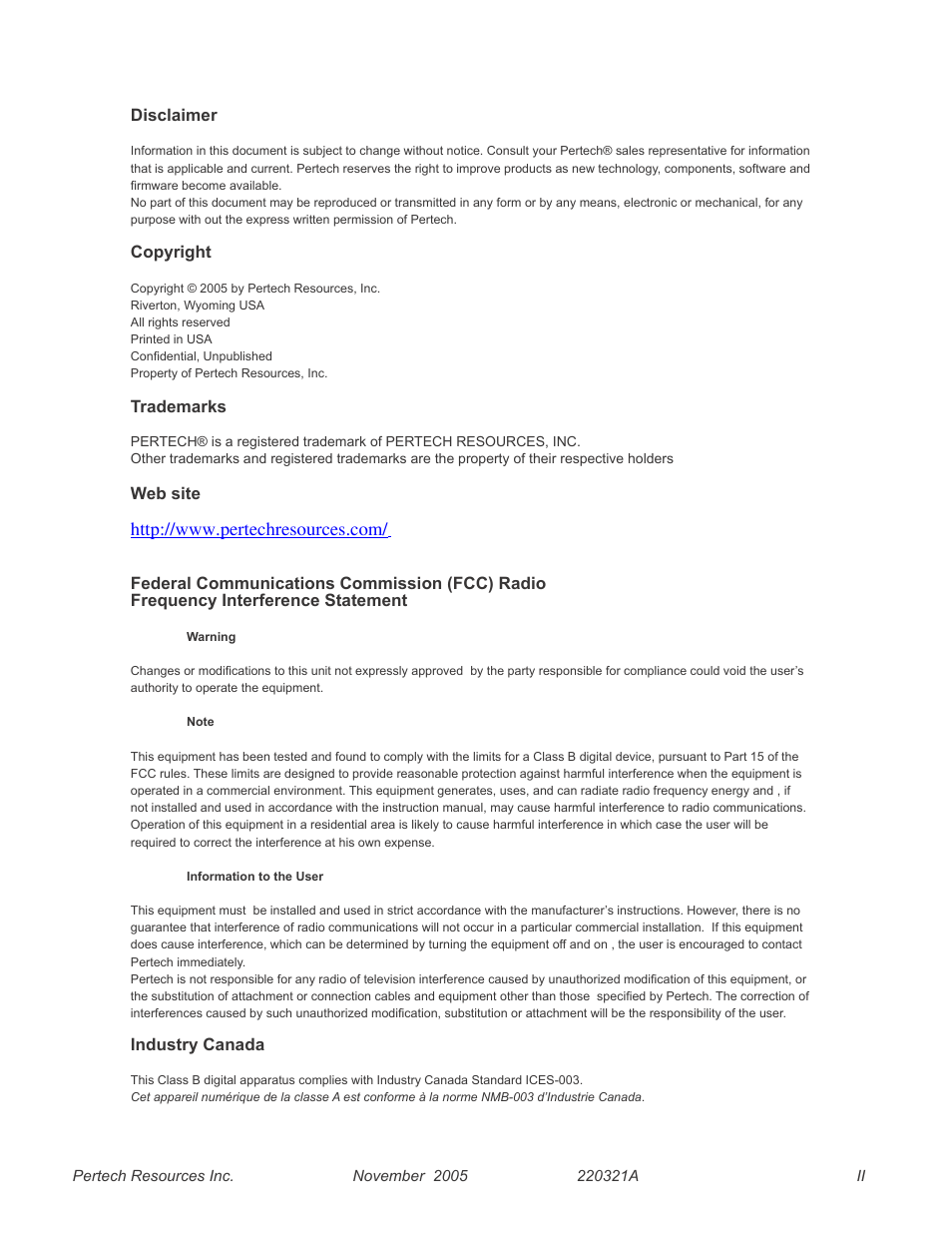 Pertech 5300 User Manual | Page 2 / 40