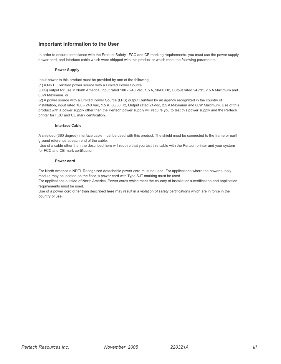 Pertech 5300 User Manual | Page 3 / 40