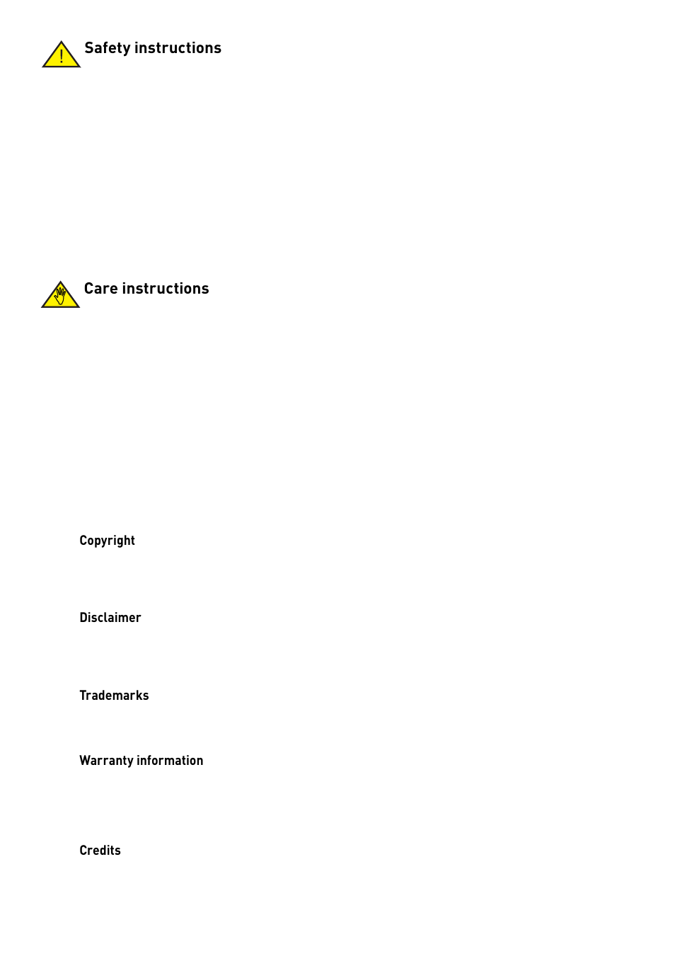 Safety instructions, Care instructions | Pure Acoustics DMX-50 User Manual | Page 2 / 22