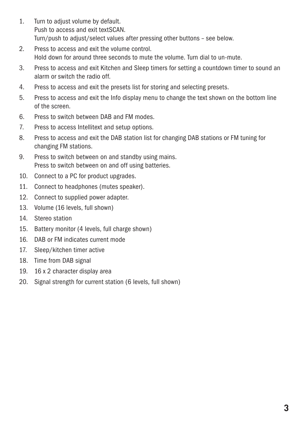 Pure ONE User Manual | Page 5 / 16
