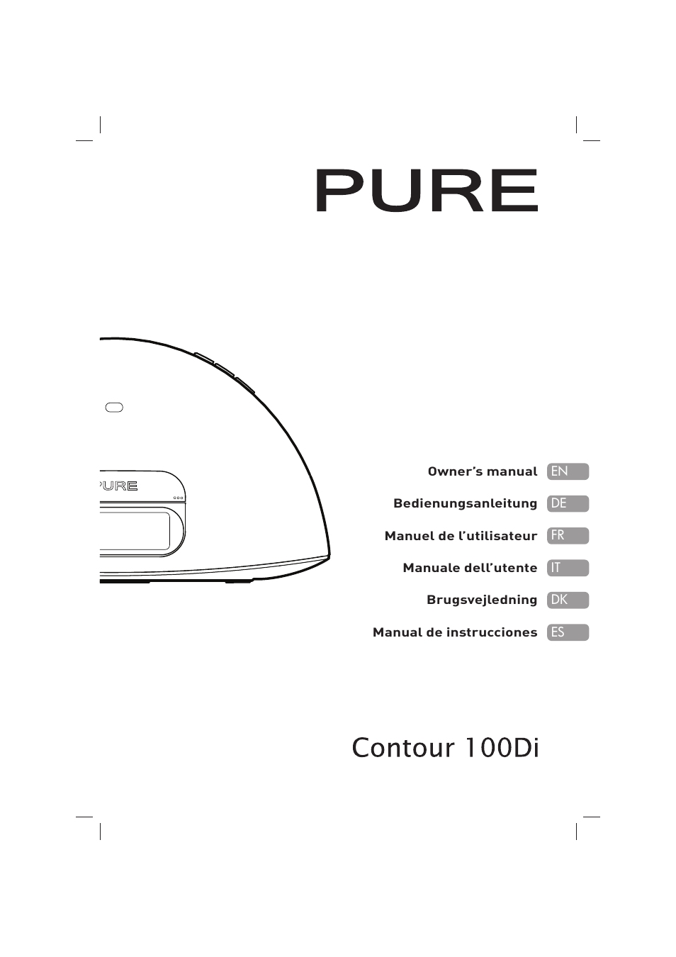 Pure Acoustics Contour 100Di User Manual | 80 pages