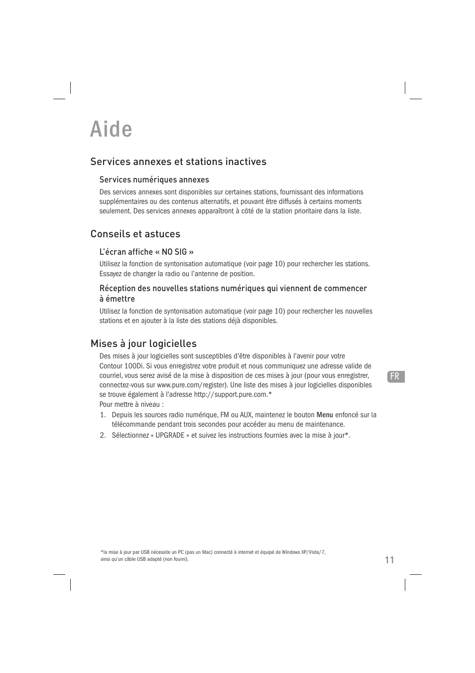 Aide | Pure Acoustics Contour 100Di User Manual | Page 39 / 80