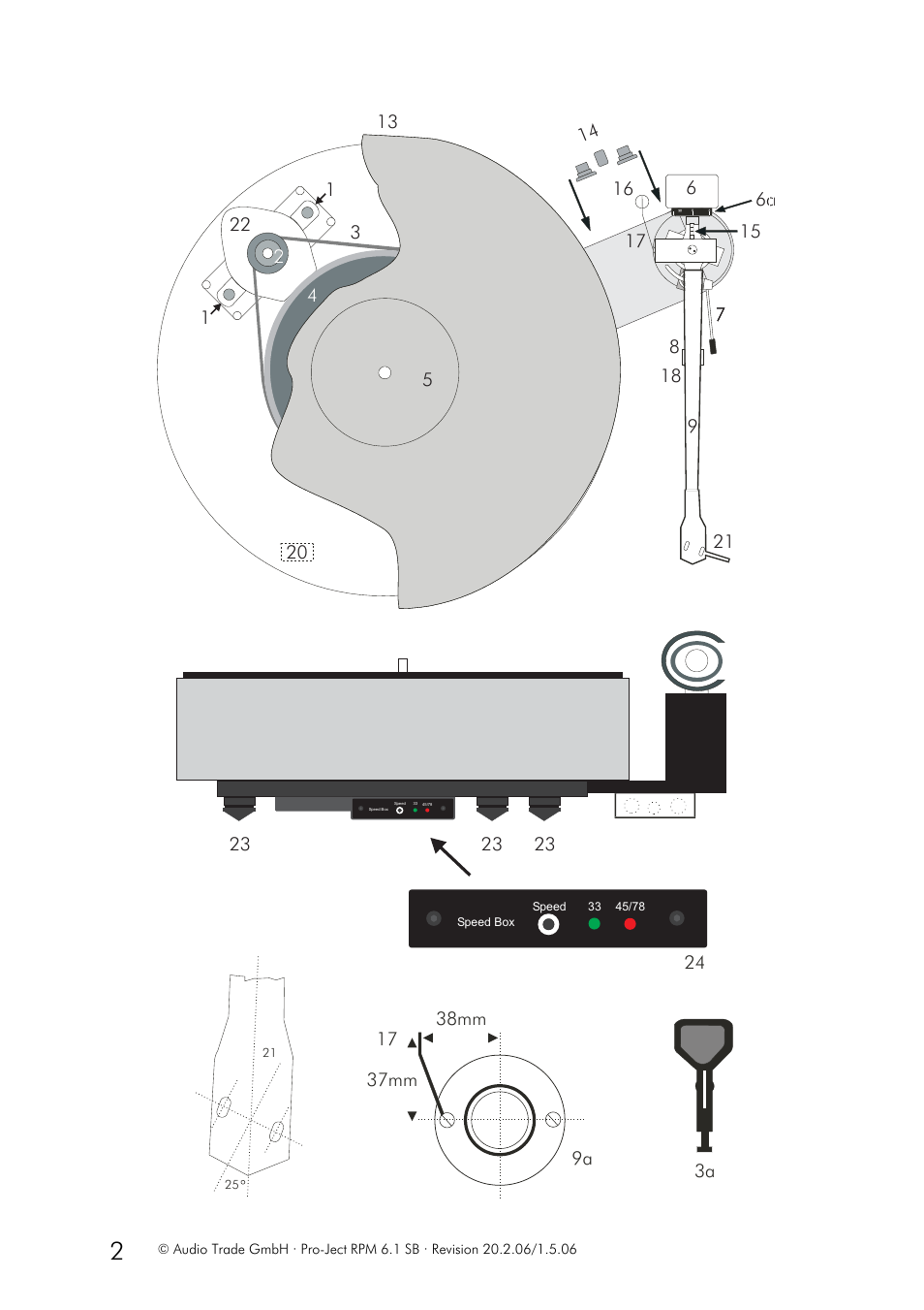 Pro-Ject Audio Systems RPM 6.1 SB User Manual | Page 2 / 9