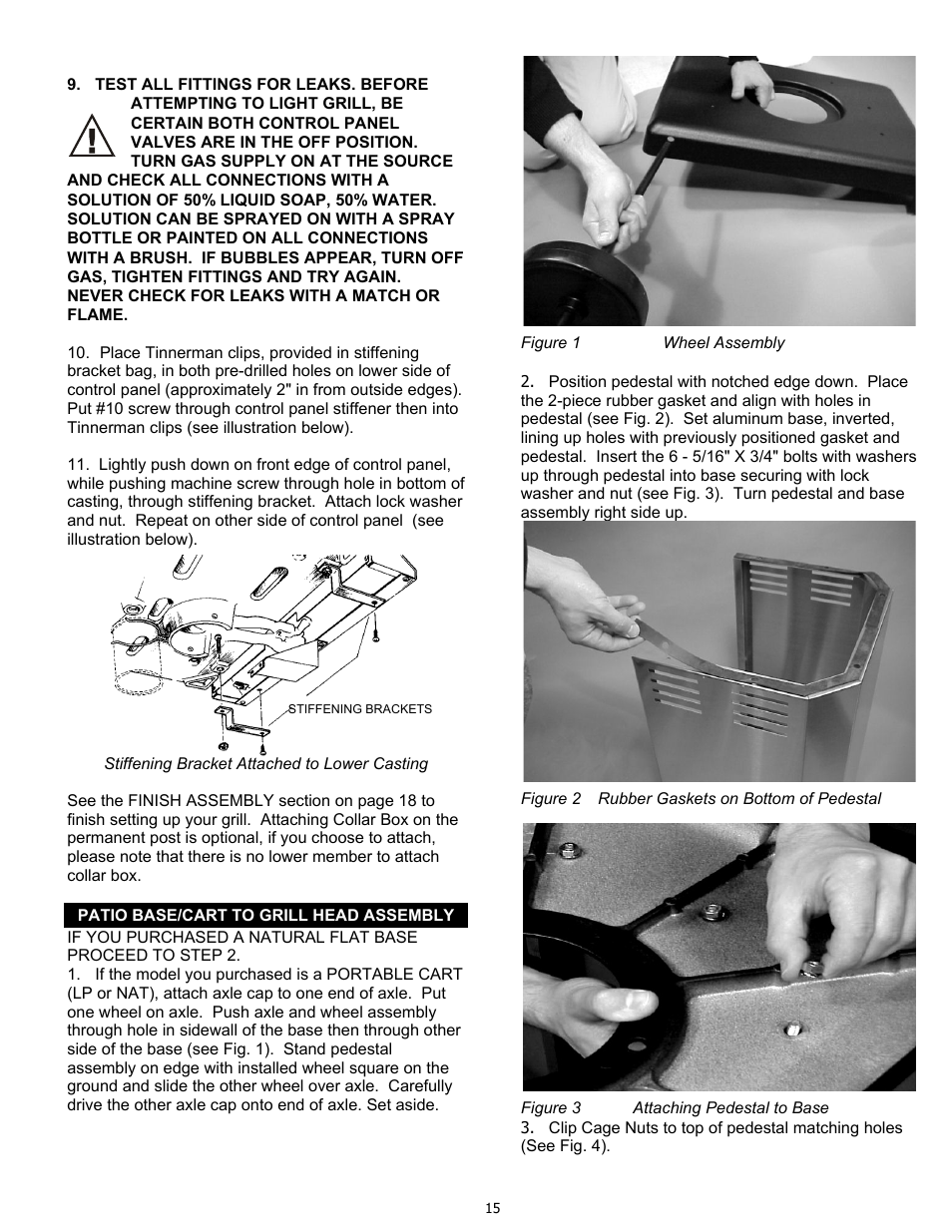 Stiffening bracket attached to lower casting | PGS K-40 User Manual | Page 15 / 25