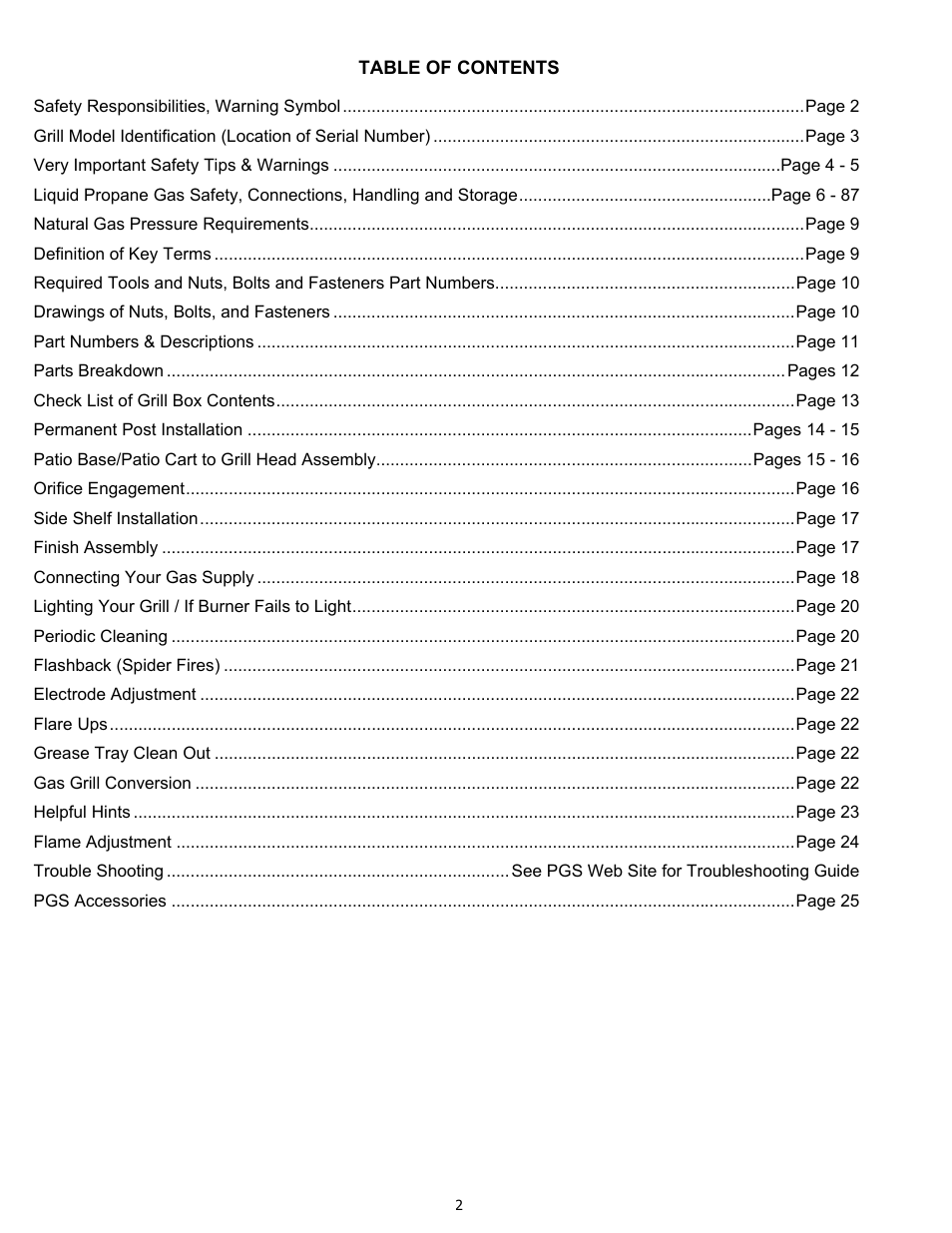 PGS K-40 User Manual | Page 2 / 25