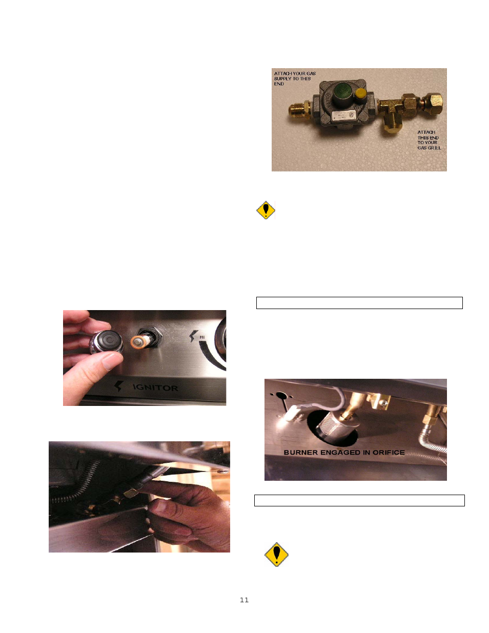 Note: do not cross thread fitting | PGS S27R User Manual | Page 11 / 25