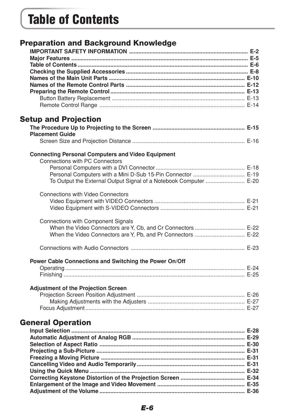 PLUS Vision V-1100Z User Manual | Page 6 / 72