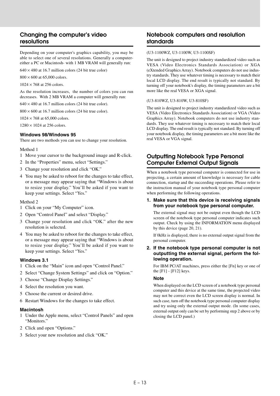Changing the computer’s video resolutions | PLUS Vision U3-810SF User Manual | Page 15 / 39