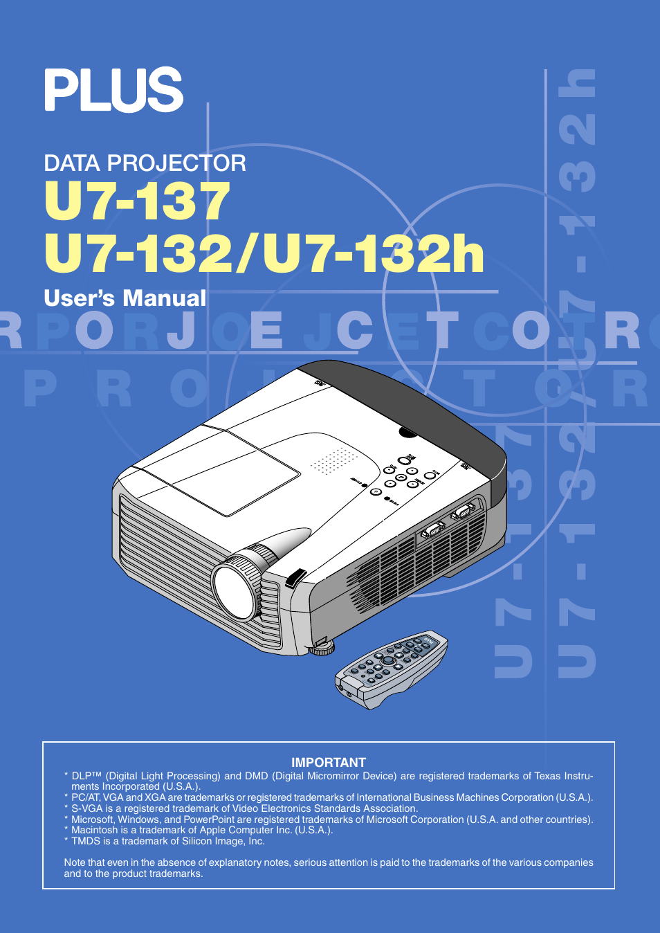 PLUS Vision U7-137 User Manual | 67 pages