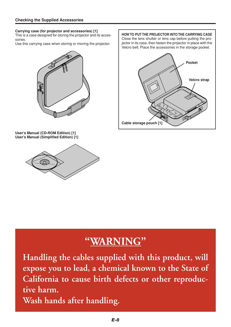 Warning | PLUS Vision U4-232 User Manual | Page 8 / 64