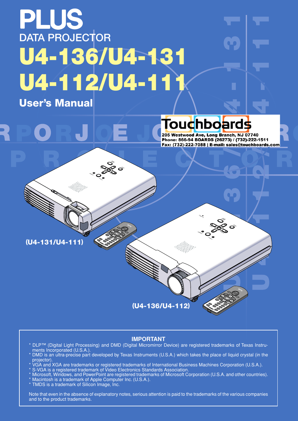 PLUS Vision U4-111 User Manual | 80 pages