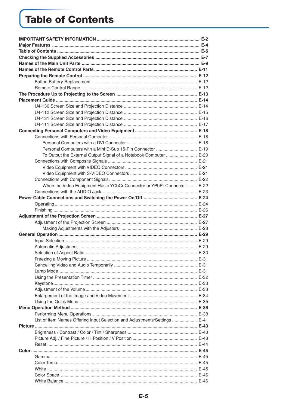 PLUS Vision U4-111 User Manual | Page 6 / 80