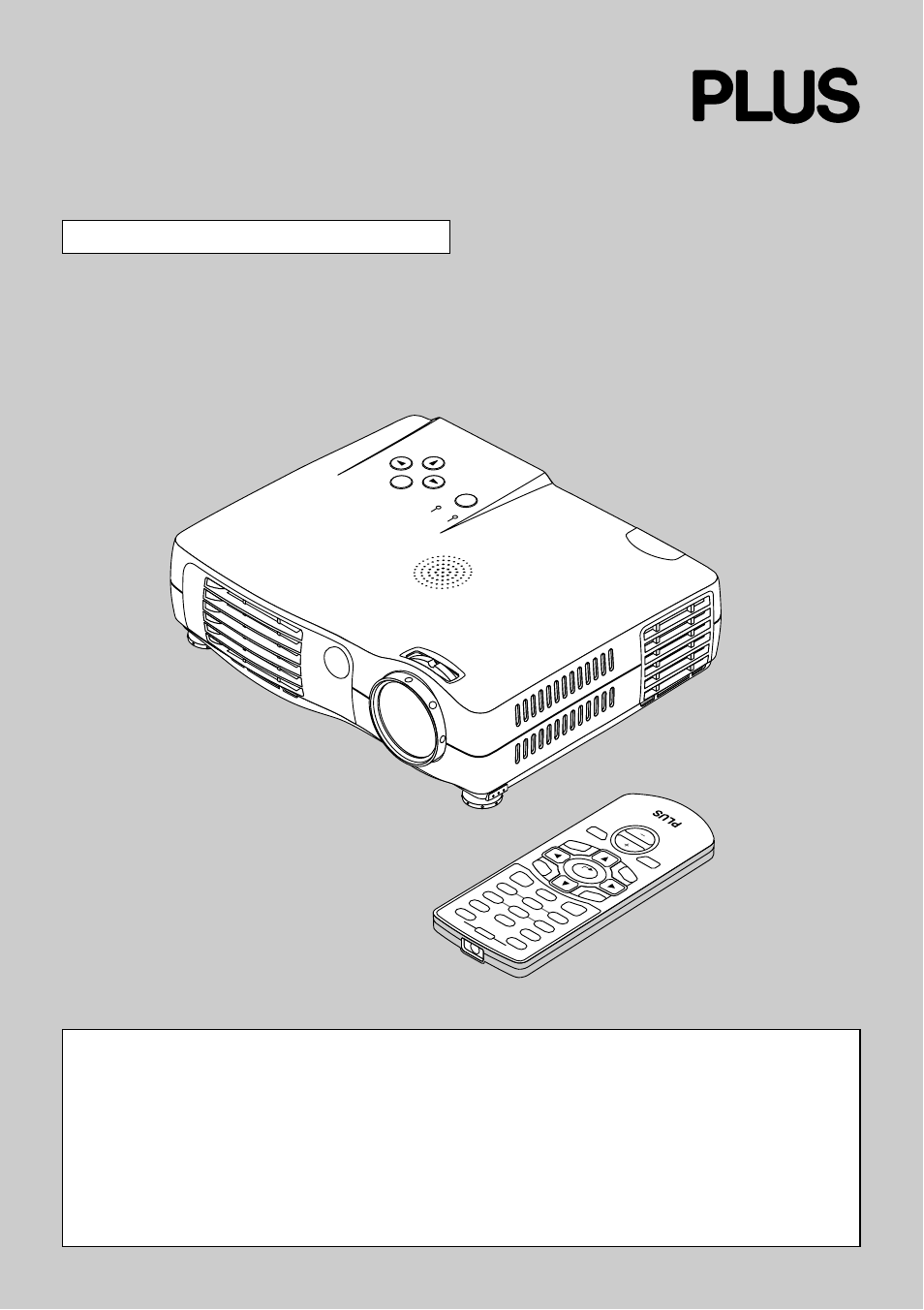 PLUS Vision PLUS V-1080 User Manual | 72 pages