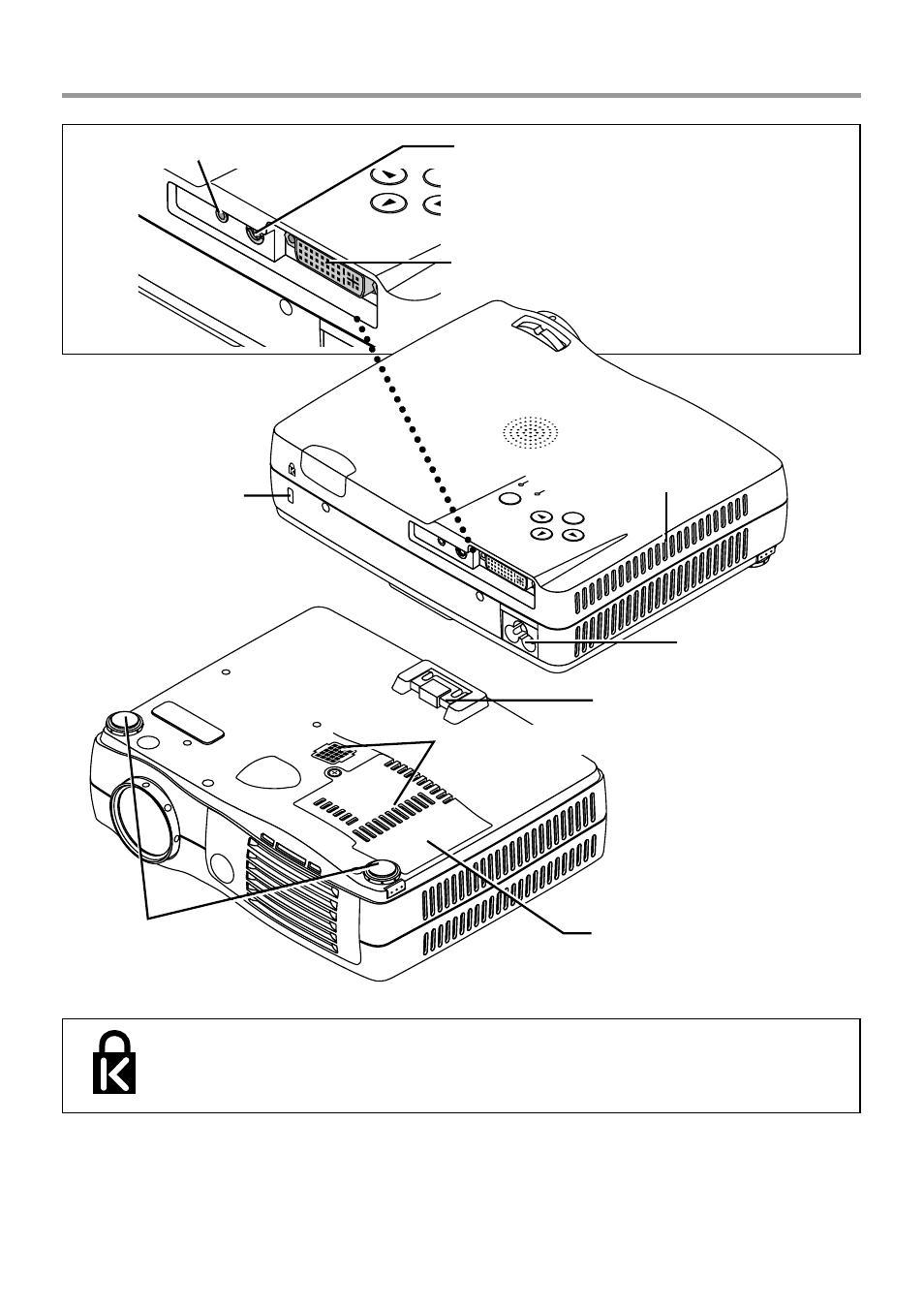 E-11, Built-in security slot, Names of the main unit parts | Front adjusters [e-27 | PLUS Vision PLUS V-1080 User Manual | Page 11 / 72