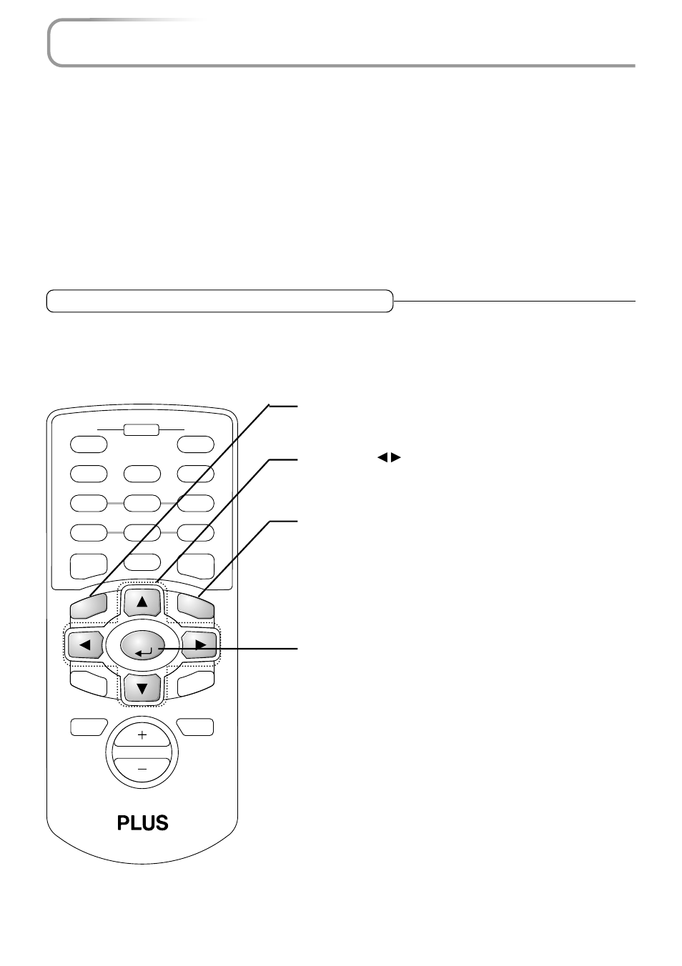 Menu operation method, Names and functions of the parts, E-37 | PLUS Vision PLUS V-1080 User Manual | Page 37 / 72