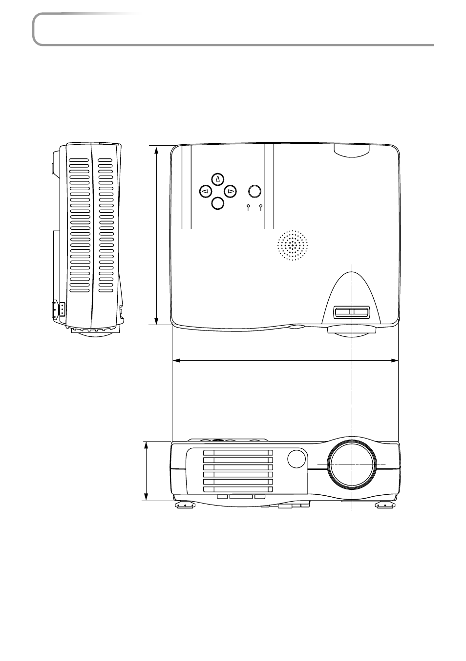 Cabinet dimensions, E-71 | PLUS Vision PLUS V-1080 User Manual | Page 71 / 72