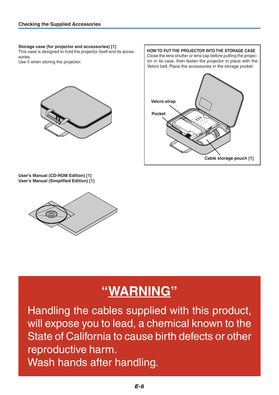Warning | PLUS Vision U5-732 User Manual | Page 8 / 70