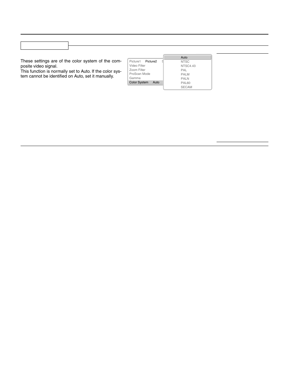 Color system | PLUS Vision HE-3100 User Manual | Page 32 / 44