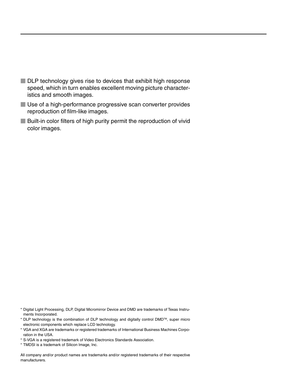 Major features, High image quality, Quiet design | Installation flexibility | PLUS Vision HE-3100 User Manual | Page 4 / 44
