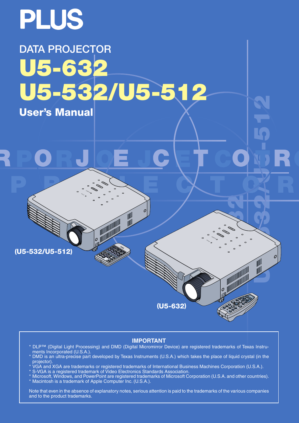 PLUS Vision U5-632 User Manual | 72 pages