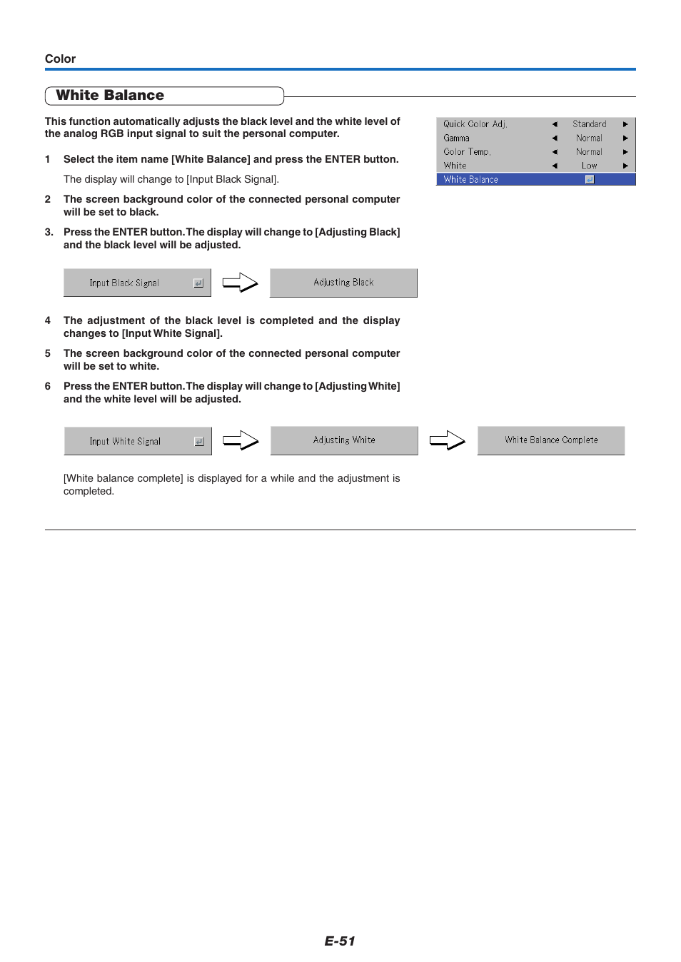 White balance | PLUS Vision U5-632 User Manual | Page 52 / 72