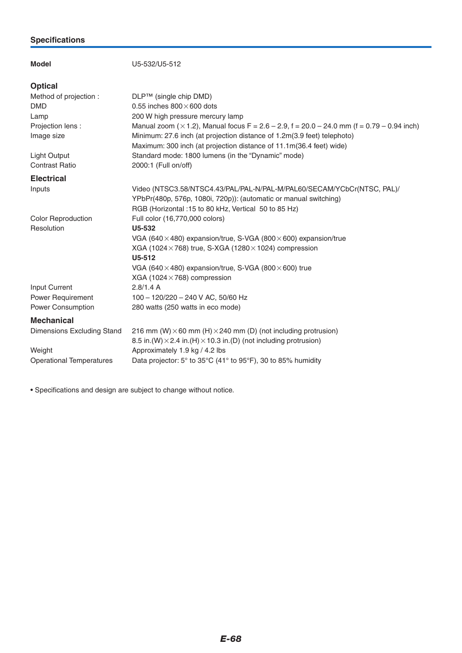 E-68 | PLUS Vision U5-632 User Manual | Page 69 / 72