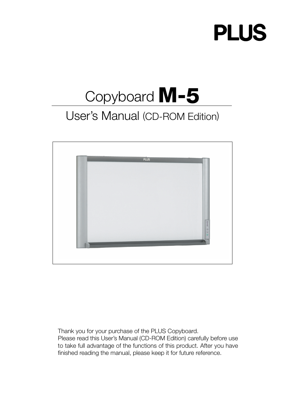 PLUS Vision M-5 User Manual | 45 pages
