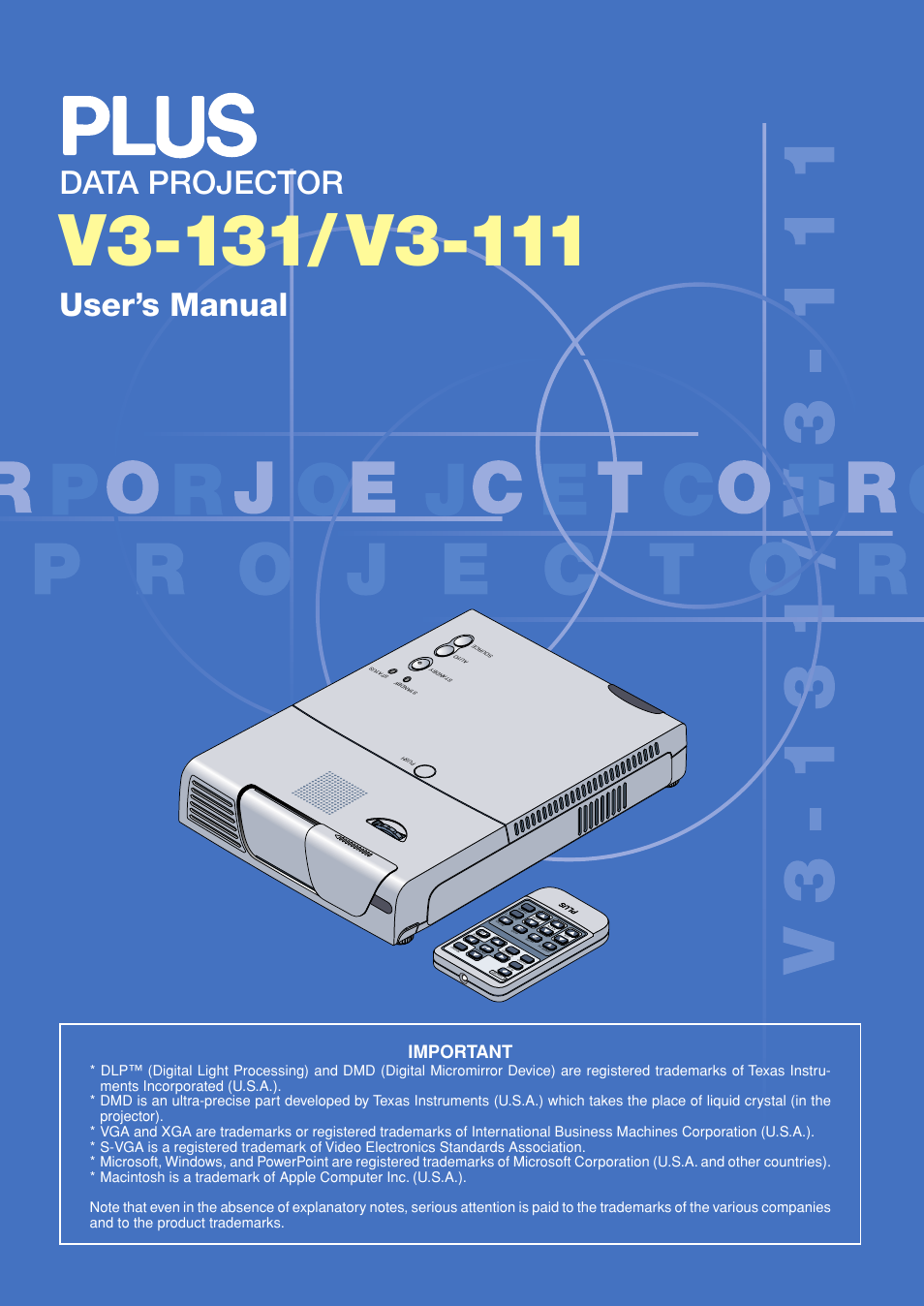 PLUS Vision V3-131 User Manual | 67 pages