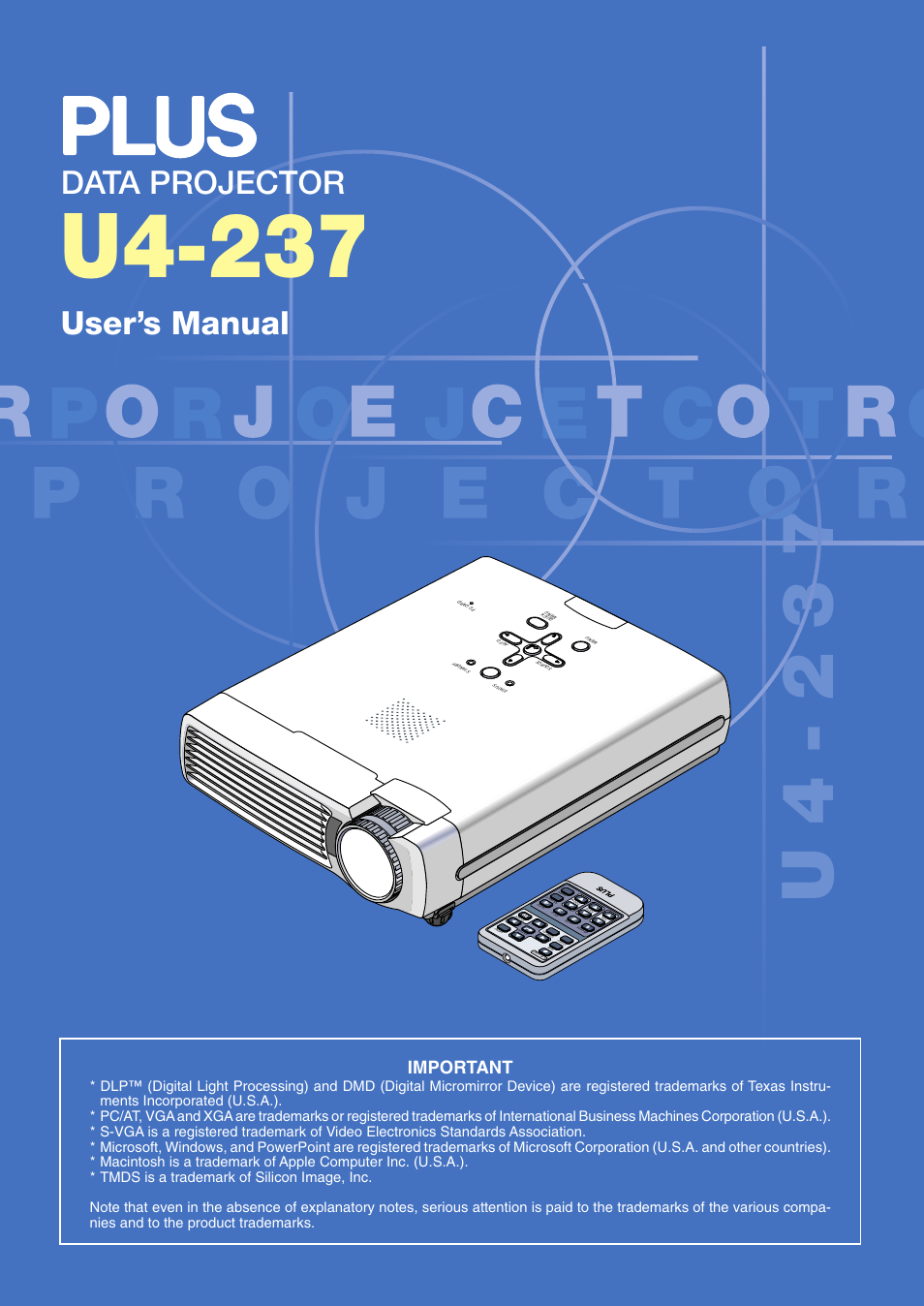 PLUS Vision U4-237 User Manual | 64 pages