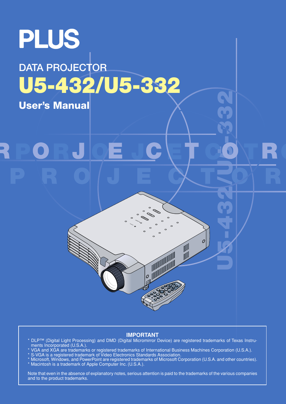 PLUS Vision U5-432 User Manual | 70 pages