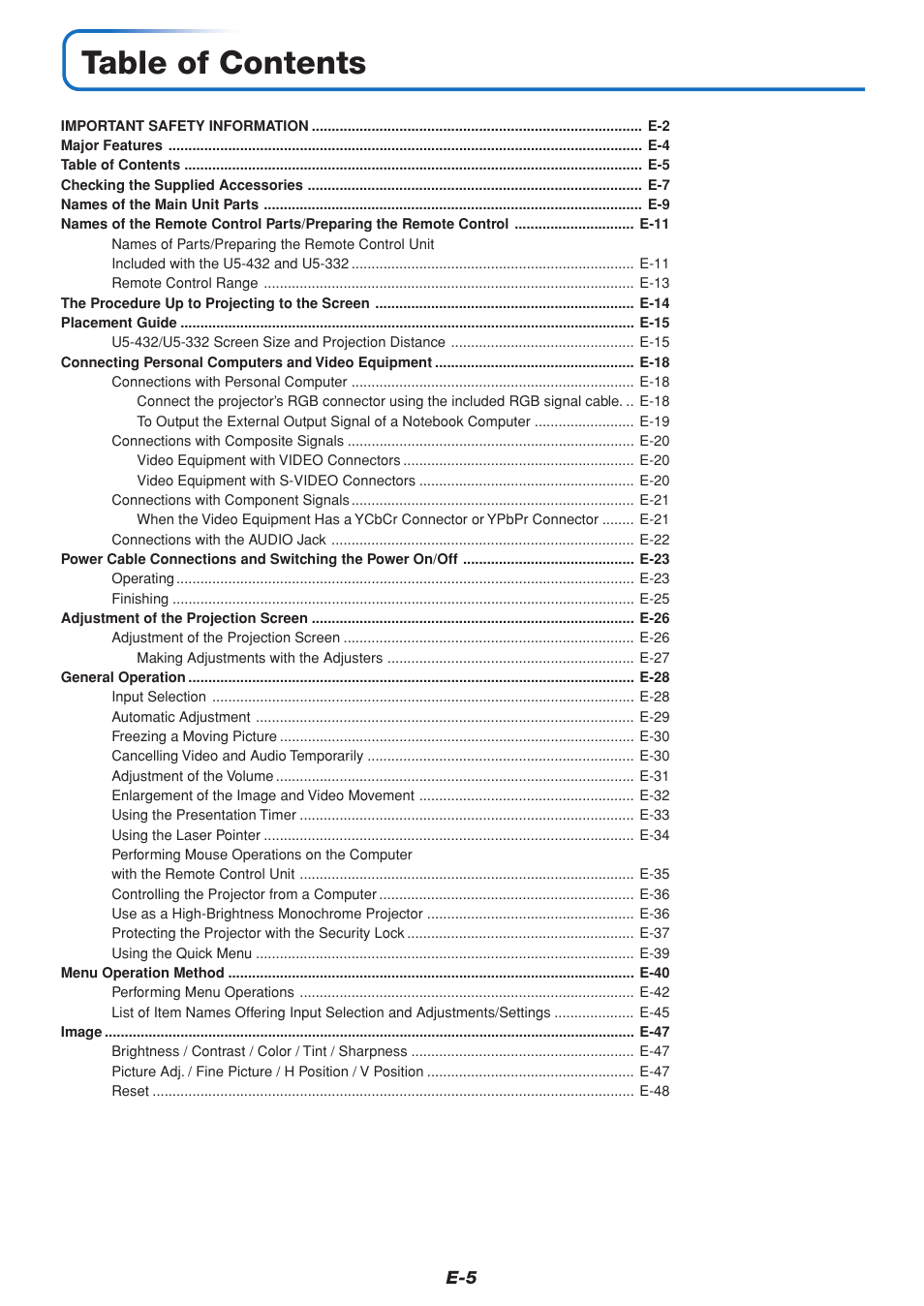 PLUS Vision U5-432 User Manual | Page 5 / 70