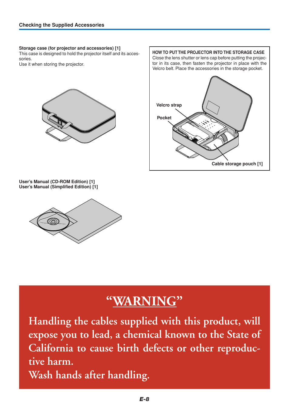 Warning | PLUS Vision U5-432 User Manual | Page 8 / 70