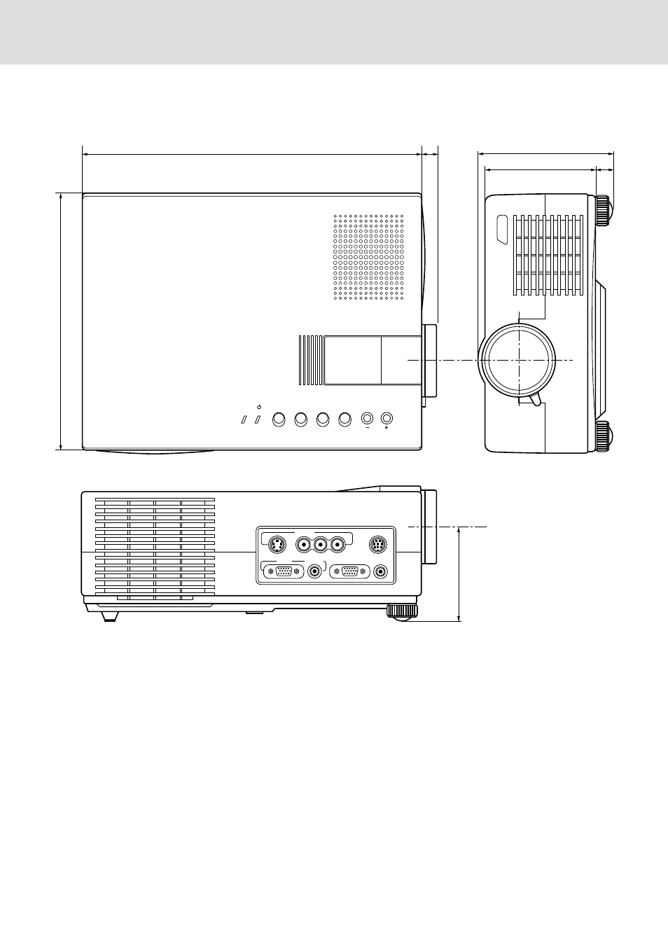 Dimensions, E – 32, Units : mm | PLUS Vision UP-800 User Manual | Page 32 / 35